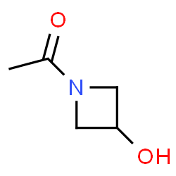 ChemSpider 2D Image | 1-(3-Hydroxy-1-azetidinyl)ethanone | C5H9NO2