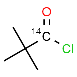 ChemSpider 2D Image | 2,2-Dimethyl(1-~14~C)propanoyl chloride | C414CH9ClO