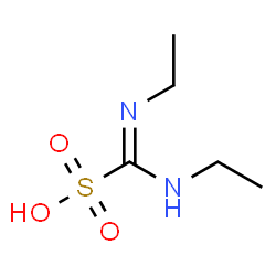 ChemSpider 2D Image | (E)-(Ethylamino)(ethylimino)methanesulfonic acid | C5H12N2O3S