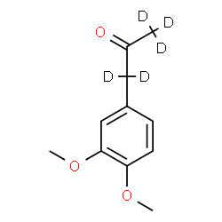 ChemSpider 2D Image | 1-(3,4-Dimethoxyphenyl)-2-(~2~H_5_)propanone | C11H9D5O3