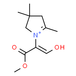 ChemSpider 2D Image | 1-[(1Z)-1-Hydroxy-3-methoxy-3-oxo-1-propen-2-yl]-3,3,5-trimethyl-3,4-dihydro-2H-pyrrolium | C11H18NO3