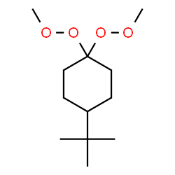 ChemSpider 2D Image | 4-tert-butyl-1,1-bis(methylperoxy)cyclohexane | C12H24O4