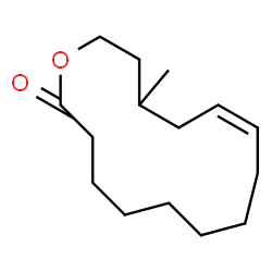 ChemSpider 2D Image | 13-Methyloxacyclopentadec-10-en-2-one | C15H26O2