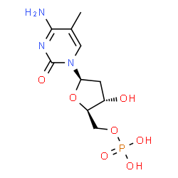 ChemSpider 2D Image | 5-Methyl dCMP | C10H16N3O7P