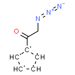 ChemSpider 2D Image | 1-(Azidoacetyl)-1,2,3,4,5-cyclopentanepentayl | C7H6N3O