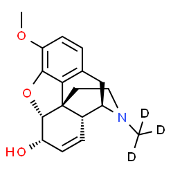 ChemSpider 2D Image | Codeine-d3 | C18H18D3NO3