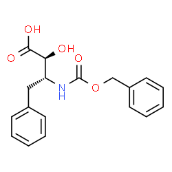 ChemSpider 2D Image | (2S,3R)-3-{[(Benzyloxy)carbonyl]amino}-2-hydroxy-4-phenylbutanoic acid | C18H19NO5