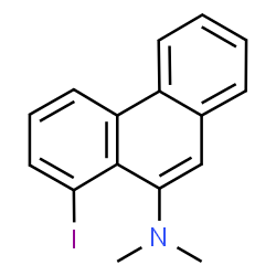 ChemSpider 2D Image | 8-Iodo-N,N-dimethyl-9-phenanthrenamine | C16H14IN