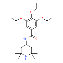 ChemSpider 2D Image | 3,4,5-Triethoxy-N-(2,2,6,6-tetramethyl-4-piperidinyl)benzamide | C22H36N2O4