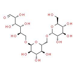 ChemSpider 2D Image | alpha-L-Glucopyranosyl-(1->6)-alpha-D-glucopyranosyl-(1->6)-D-glucose | C18H32O16