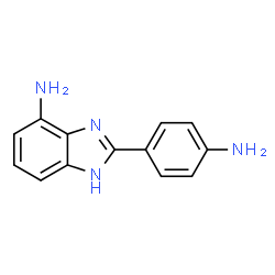ChemSpider 2D Image | 2-(4-Aminophenyl)-1H-benzimidazol-4-amine | C13H12N4