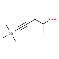 ChemSpider 2D Image | 5-(Trimethylsilyl)-4-pentyn-2-ol | C8H16OSi