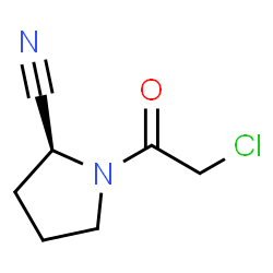 ChemSpider 2D Image | (S)-1-(2-chloroacetyl)pyrrolidine-2-carbonitrile | C7H9ClN2O