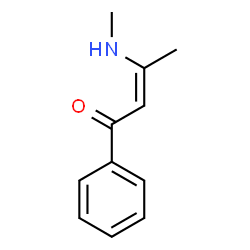 ChemSpider 2D Image | 2-Buten-1-one, 3-(methylamino)-1-phenyl- | C11H13NO