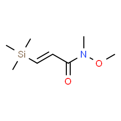 ChemSpider 2D Image | (2E)-N-Methoxy-N-methyl-3-(trimethylsilyl)acrylamide | C8H17NO2Si