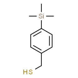 ChemSpider 2D Image | P-(TRIMETHYLSILYL)PHENYLMETHANETHIOL | C10H16SSi