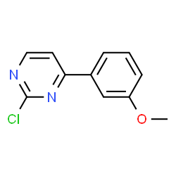 ChemSpider 2D Image | 2-Chloro-4-(3-methoxyphenyl)pyrimidine | C11H9ClN2O