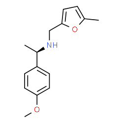 ChemSpider 2D Image | (1R)-1-(4-Methoxyphenyl)-N-[(5-methyl-2-furyl)methyl]ethanamine | C15H19NO2