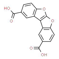 ChemSpider 2D Image | [1]Benzofuro[2,3-b][1]benzofuran-2,9-dicarboxylic acid | C16H8O6