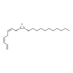 ChemSpider 2D Image | (2S,3R)-2-[(2Z,5Z)-2,5,7-Octatrien-1-yl]-3-undecyloxirane | C21H36O