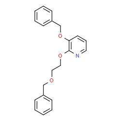 ChemSpider 2D Image | 3-(Benzyloxy)-2-[2-(benzyloxy)ethoxy]pyridine | C21H21NO3
