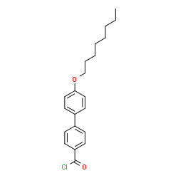ChemSpider 2D Image | 4'-(Octyloxy)-4-biphenylcarbonyl chloride | C21H25ClO2
