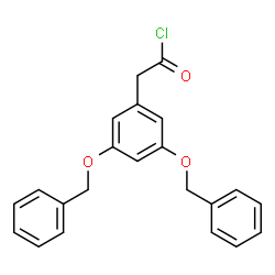 ChemSpider 2D Image | [3,5-Bis(benzyloxy)phenyl]acetyl chloride | C22H19ClO3