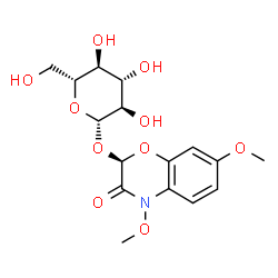 ChemSpider 2D Image | (2R)-2-(Î²-D-Glucopyranosyloxy)-4,7-dimethoxy-2H-1,4-benzoxazin-3(4H)-one | C16H21NO10