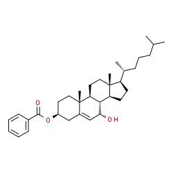 ChemSpider 2D Image | (3beta,7alpha)-7-Hydroxycholest-5-en-3-yl benzoate | C34H50O3