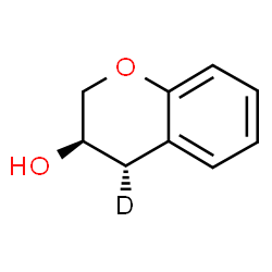 ChemSpider 2D Image | (3R,4S)-3-(4-~2~H_1_)Chromanol | C9H9DO2