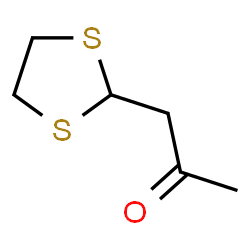 ChemSpider 2D Image | 1-(1,3-Dithiolan-2-yl)acetone | C6H10OS2