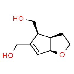 ChemSpider 2D Image | (3aR,4S,6aR)-3,3a,4,6a-Tetrahydro-2H-cyclopenta[b]furan-4,5-diyldimethanol | C9H14O3