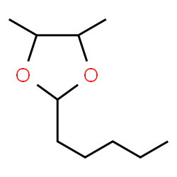 ChemSpider 2D Image | 4,5-Dimethyl-2-pentyl-1,3-dioxolane | C10H20O2