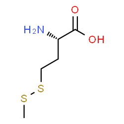 ChemSpider 2D Image | (2S)-2-Amino-4-(methyldisulfanyl)butanoic acid | C5H11NO2S2
