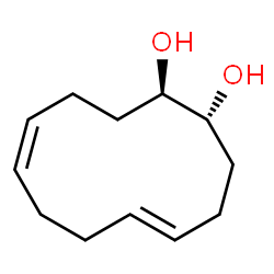 ChemSpider 2D Image | (1R,2R,5Z,9E)-5,9-Cyclododecadiene-1,2-diol | C12H20O2
