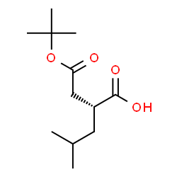 ChemSpider 2D Image | (R)-2-(2-(tert-Butoxy)-2-oxoethyl)-4-methylpentanoic acid | C12H22O4