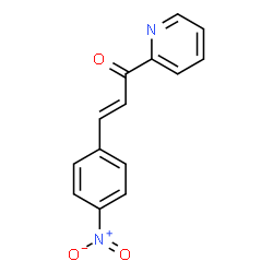 ChemSpider 2D Image | (2E)-3-(4-Nitrophenyl)-1-(2-pyridinyl)-2-propen-1-one | C14H10N2O3