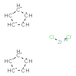 ChemSpider 2D Image | cyclopentane; dichlorozirconium | C10H10Cl2Zr