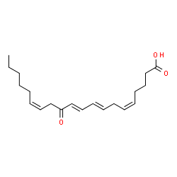 ChemSpider 2D Image | (5Z,8E,10E,14Z)-12-Oxo-5,8,10,14-icosatetraenoic acid | C20H30O3