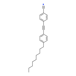 ChemSpider 2D Image | 4-[(4-Nonylphenyl)ethynyl]benzonitrile | C24H27N