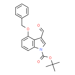 ChemSpider 2D Image | 1-Boc-4-Benzyloxy-3-formylindole | C21H21NO4