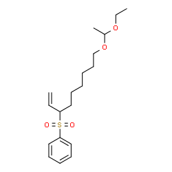 ChemSpider 2D Image | {[9-(1-Ethoxyethoxy)-1-nonen-3-yl]sulfonyl}benzene | C19H30O4S