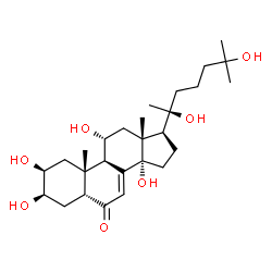 ChemSpider 2D Image | scabrasterone | C27H44O7
