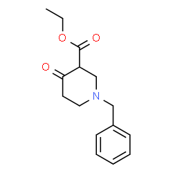 ChemSpider 2D Image | Ethyl 1-benzyl-4-oxonipecotate | C15H19NO3