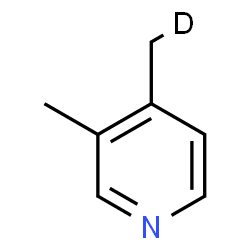 ChemSpider 2D Image | 3-Methyl-4-(~2~H_1_)methylpyridine | C7H8DN