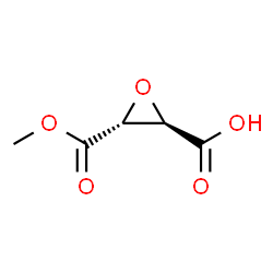 ChemSpider 2D Image | (2R,3R)-3-(Methoxycarbonyl)-2-oxiranecarboxylic acid | C5H6O5