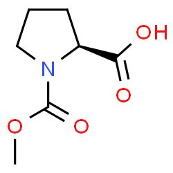 ChemSpider 2D Image | N-CARBOMETHOXY PROLINE | C7H11NO4