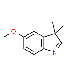 ChemSpider 2D Image | 5-Methoxy-2,3,3-trimethyl-3H-indole | C12H15NO