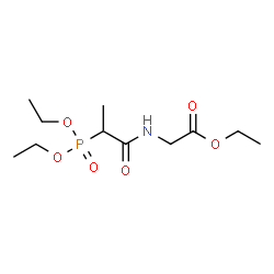 ChemSpider 2D Image | Ethyl N-[2-(diethoxyphosphoryl)propanoyl]glycinate | C11H22NO6P
