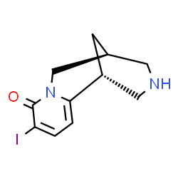 ChemSpider 2D Image | (1R,9S)-5-Iodo-7,11-diazatricyclo[7.3.1.0~2,7~]trideca-2,4-dien-6-one | C11H13IN2O